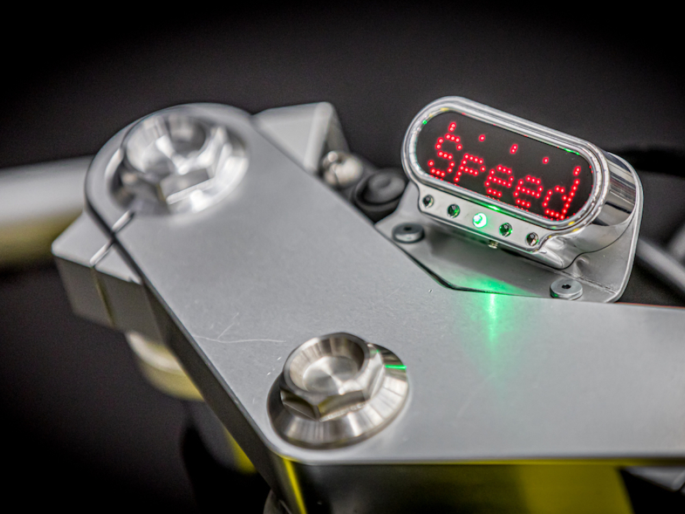 Custom Motorrad Speedbox One mit digitaler Geschwindigkeitsanzeige
